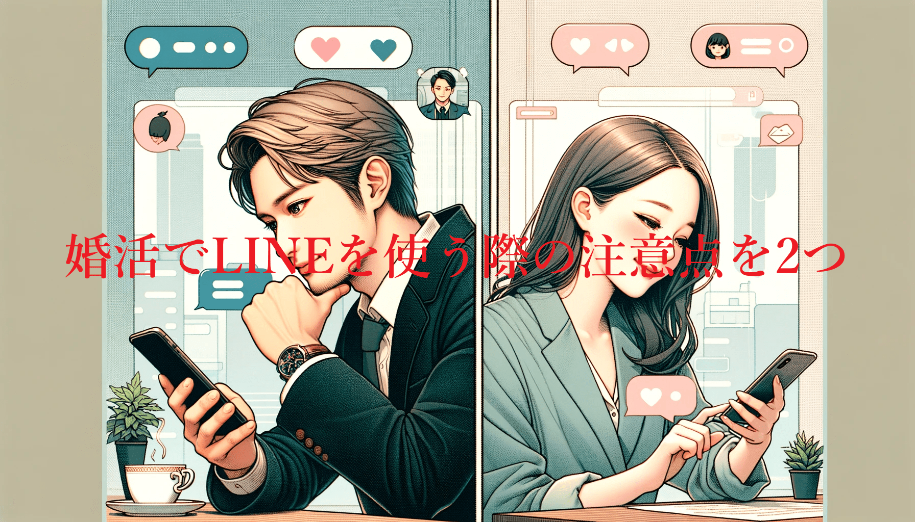 婚活におけるLINEの極意〜文字にはあなたの気持ちが乗る〜注意点の２つ